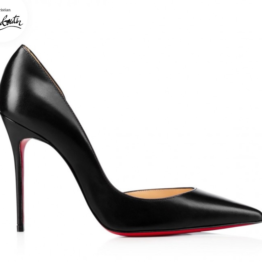 Christian Louboutin Black Iriza half-d’Orsay pump size 41 - Picture 12 of 15